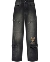 Off-White c/o Virgil Abloh - Logo-Embroidered Jeans - Lyst