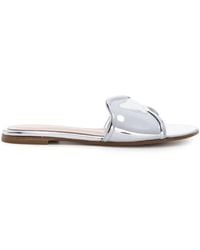 Gianvito Rossi - Lucrezia Patent-leather Sandals - Lyst