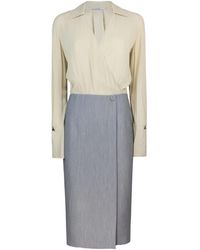 Patrizia Pepe - Two-Tone Dress - Lyst