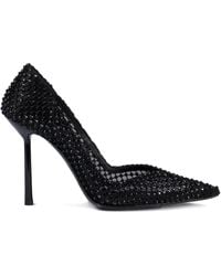 Le Silla - 100Mm Gilda Crystal-Embellished Mesh Pumps - Lyst