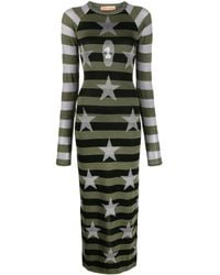 Cormio - Shunsuke Striped Knitted Maxi Dress - Lyst