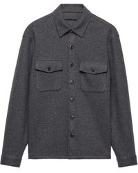Prada - Wool Blend Shirt - Lyst