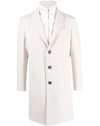 Eleventy - Cappotto Midi A Doppio Strato - Lyst