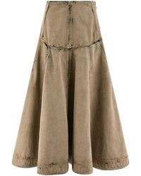 Ferragamo - Denim Skirts - Lyst
