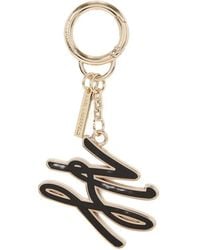 KARL LAGERFELD - K/Autograph Enamel Keychain - Lyst