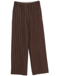 Alysi - Pinstripe-Pattern Elasticated-Waist Trousers - Lyst