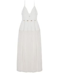 Jonathan Simkhai - Robe Longue Selene À Design Plissé - Lyst