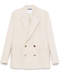 Moschino - Tailored Jacket With Structured Silhouette - Lyst