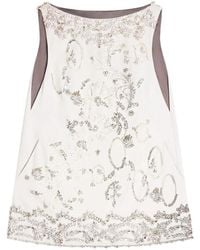 Dries Van Noten - Beaded-Embellishment Mini Dress - Lyst