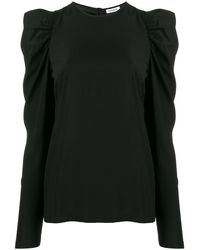 P.A.R.O.S.H. Blusa Senver de manga larga - Negro