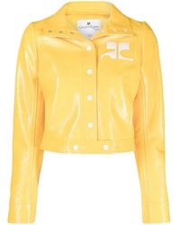 Courreges - Logo Patch Cropped Jacket - Lyst