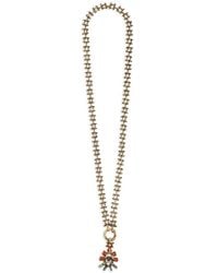 Etro - Flower Pendant Necklace - Lyst