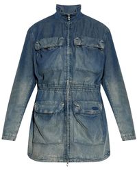 DIESEL - Chaqueta vaquera con bolsillos con solapa - Lyst