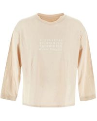 Maison Margiela - T-shirt With Logo Embroidery - Lyst