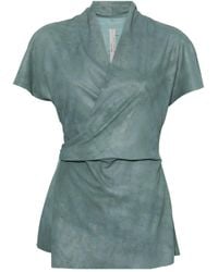 Rick Owens - Leather Top - Lyst