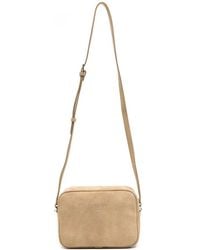 Patrizia Pepe - Logo-Plaque Suede Cross Body Bag - Lyst
