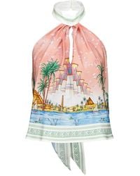CASABLANCA - Haut Imprimé À Dos-Nu - Lyst