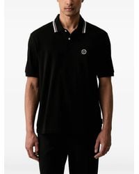ARMANI EXCHANGE - Polo À Patch Logo À Bord Rayé - Lyst