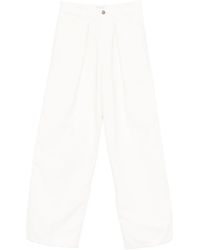 Haikure - Pleated Denim Trousers - Lyst