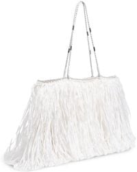 Bimba Y Lola - Large Fringed Woven Shoulder Bag - Lyst