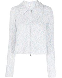B+ AB - Mélange Brushed Wool-Blend Cardigan - Lyst