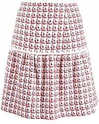 Ferragamo - Textured A-Line Skirt - Lyst
