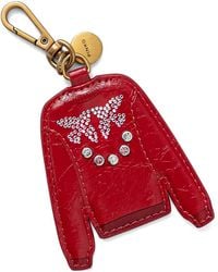 Pinko - Embellished-Charm Keyring - Lyst
