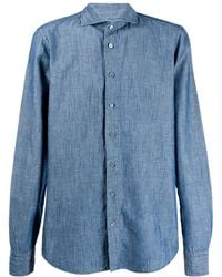 Dell'Oglio - A Cutaway Collar Shirt - Lyst