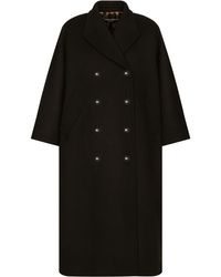 Dolce & Gabbana - Double-breasted Baize Coat - Lyst