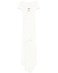 Patrizia Pepe - Cut Out-Detail Maxi Dress - Lyst