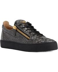 Giuseppe Zanotti - Frankie Zip Low-Top Sneakers - Lyst