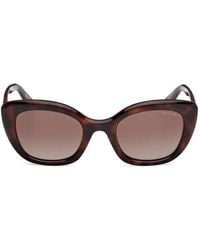 GUESS EYEWEAR - Cat-Eye Logo-Plaque Sunglasses - Lyst