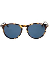 Zeiss - Tortoiseshell-Effect Round-Frame Sunglasses - Lyst