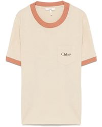 Chloé - T-Shirt Aus Baumwoll-Jersey - Lyst