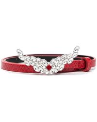 Zadig & Voltaire - Cinturón Rock con hebilla con diseño de alas - Lyst