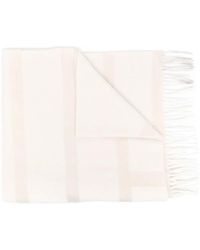 TOTEME - Monogram Wool Fringed Scarf - Lyst