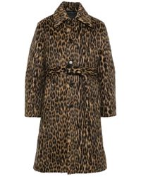 Lanvin - Mantel mit Animal-Print - Lyst