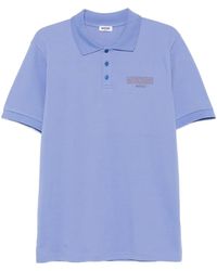 Moschino - Logo-Print Polo Shirt - Lyst