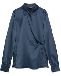 Emporio Armani - サテン ラップブラウス - Lyst