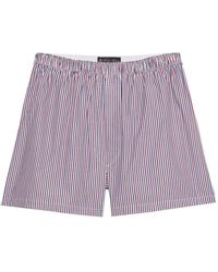 Brooks Brothers - Gestreepte Katoenen Boxershorts - Lyst