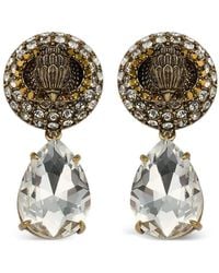 Kurt Geiger - Crystal-Embellished Eagle Head Earrings - Lyst