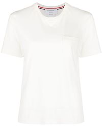 Thom Browne - Camiseta con bolsillo de parche en el pecho - Lyst