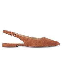 Ralph Lauren - Pointed-Toe Slingback Ballet Flats - Lyst