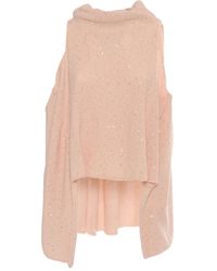 Lorena Antoniazzi - Pull Sans Manches À Sequins - Lyst