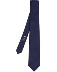 Elios Milano - Gemini Geometric-Pattern Silk Tie - Lyst