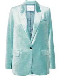Forte Forte - Blazer En Velours À Simple Boutonnage - Lyst