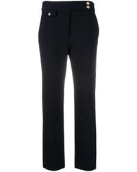Veronica Beard - Renzo Embossed Button Detail Trousers - Lyst