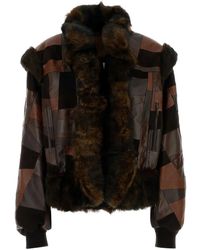 Chloé - Patchwork Leather Jacket - Lyst