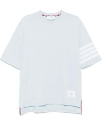 Thom Browne - 4-Bar Jersey T-Shirt Met Korte Mouwen - Lyst