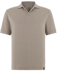 BOGGI - Jacquard Open-Collar Polo Shirt - Lyst